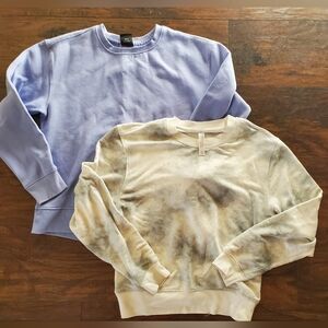 ✨️BUNDLE✨️ Cozy Kids Tie-Dye and Solid Sweatshirt Duo - Set of 2!